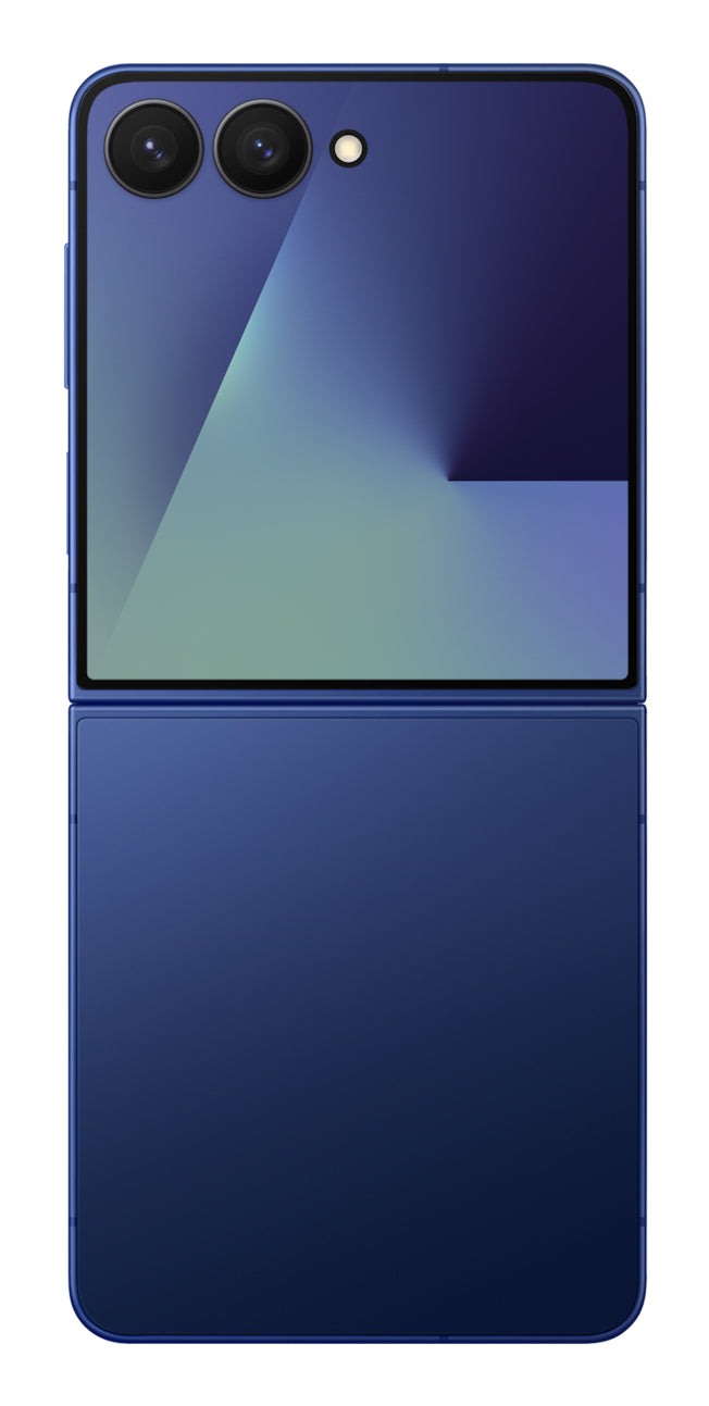 Samsung Galaxy Z Flip7 – blau, 6,8", 2520 × 1080, Android, 256 GB, 12 GB, eSIM, 5G, NFC