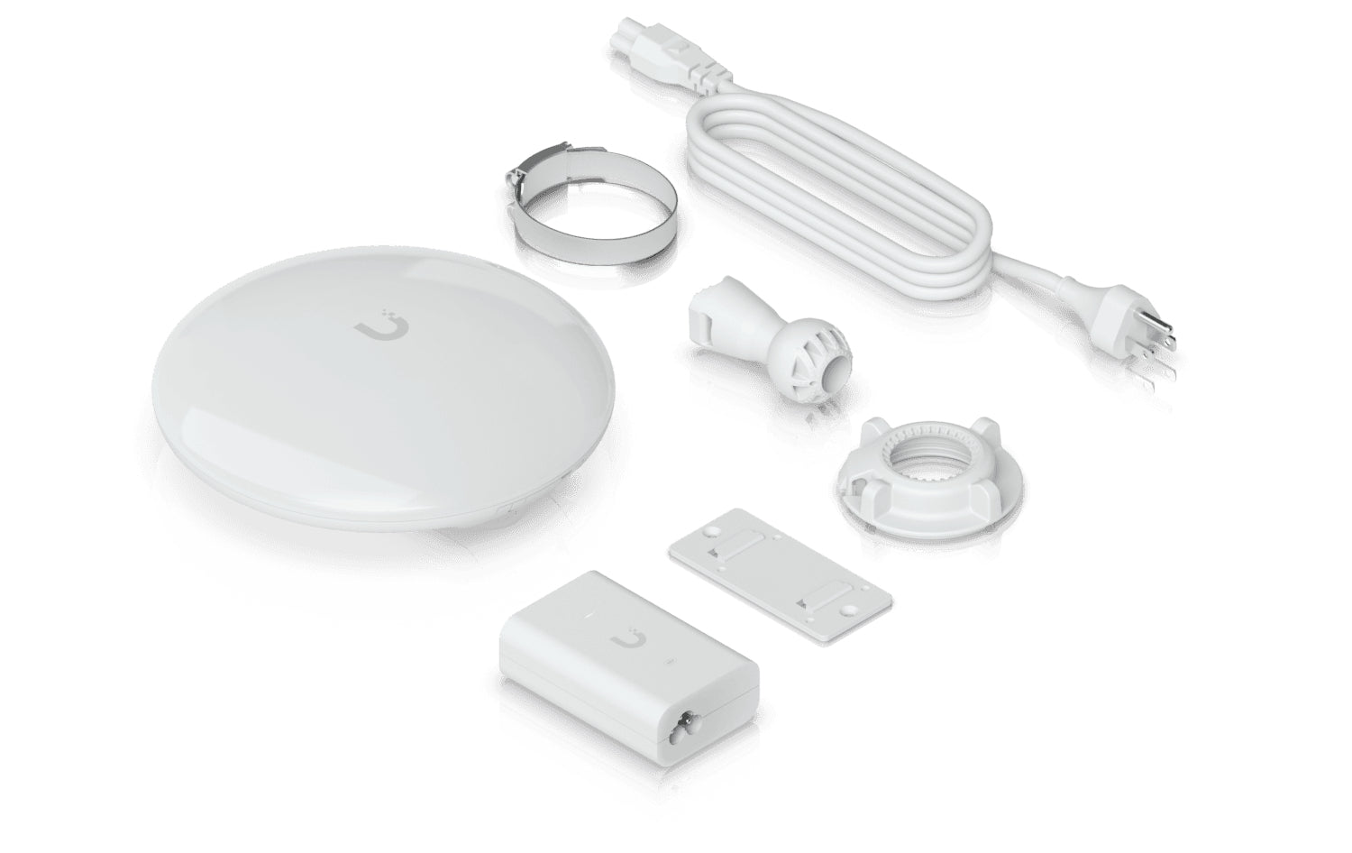 Ubiquiti 5 GHz Funkbrücke, 2× 1GbE, bis 5+ km, 866,7 Mbit/s, PoE+, IPX6, Weiss