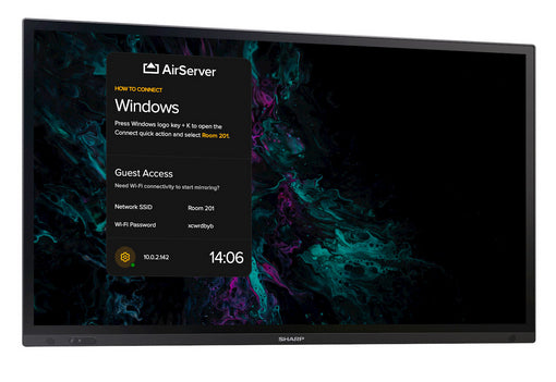 Sharp PN-LA752 – 75" Signage-Display – 4K UHD – LCD (IPS) – InGlass-Touch (20-Fach) – 60 Hz – 500 cd/m² – 24/7