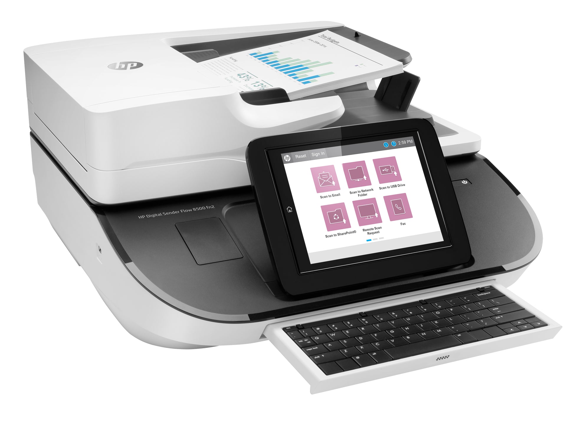 HP Digital Sender Flow 8500 FN2 – Flachbettscanner