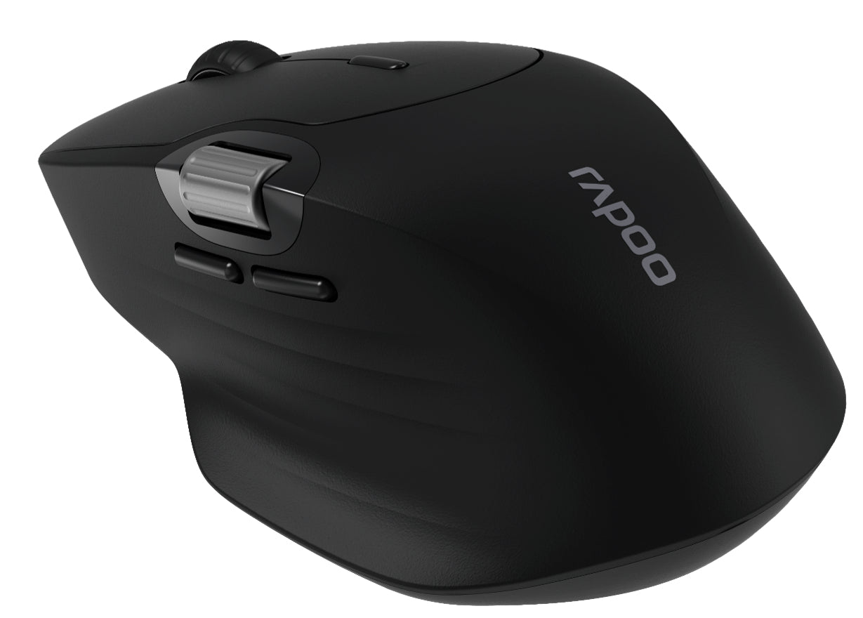 Rapoo MT560 – Gaming-Maus – Kabellos (Bluetooth/2,4 GHz), 3200 DPI, Rechts, Schwarz