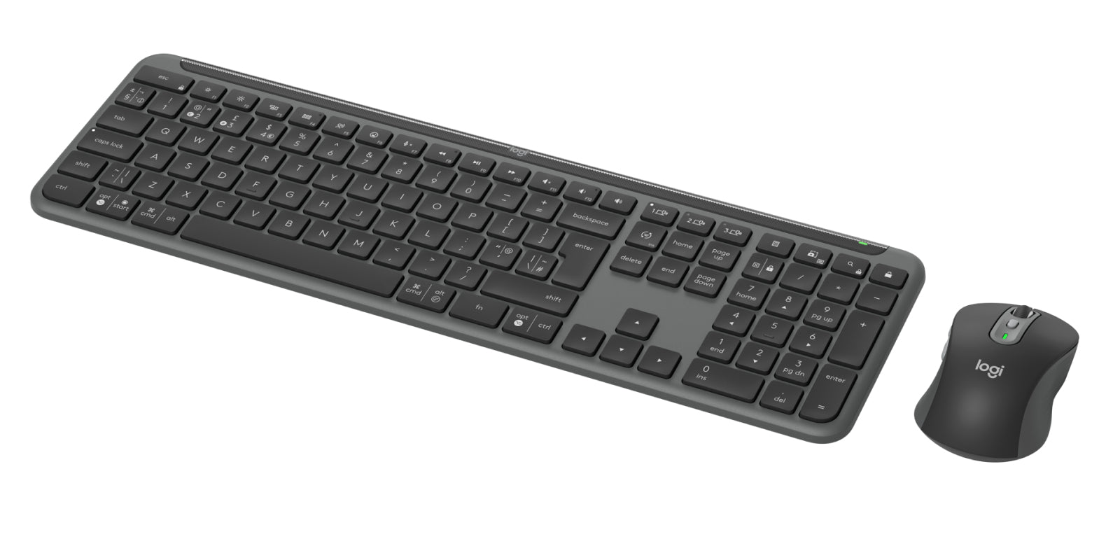Logitech SGN Slim Combo MK950 Business – Tastatur, UK-Layout (EN), Grau