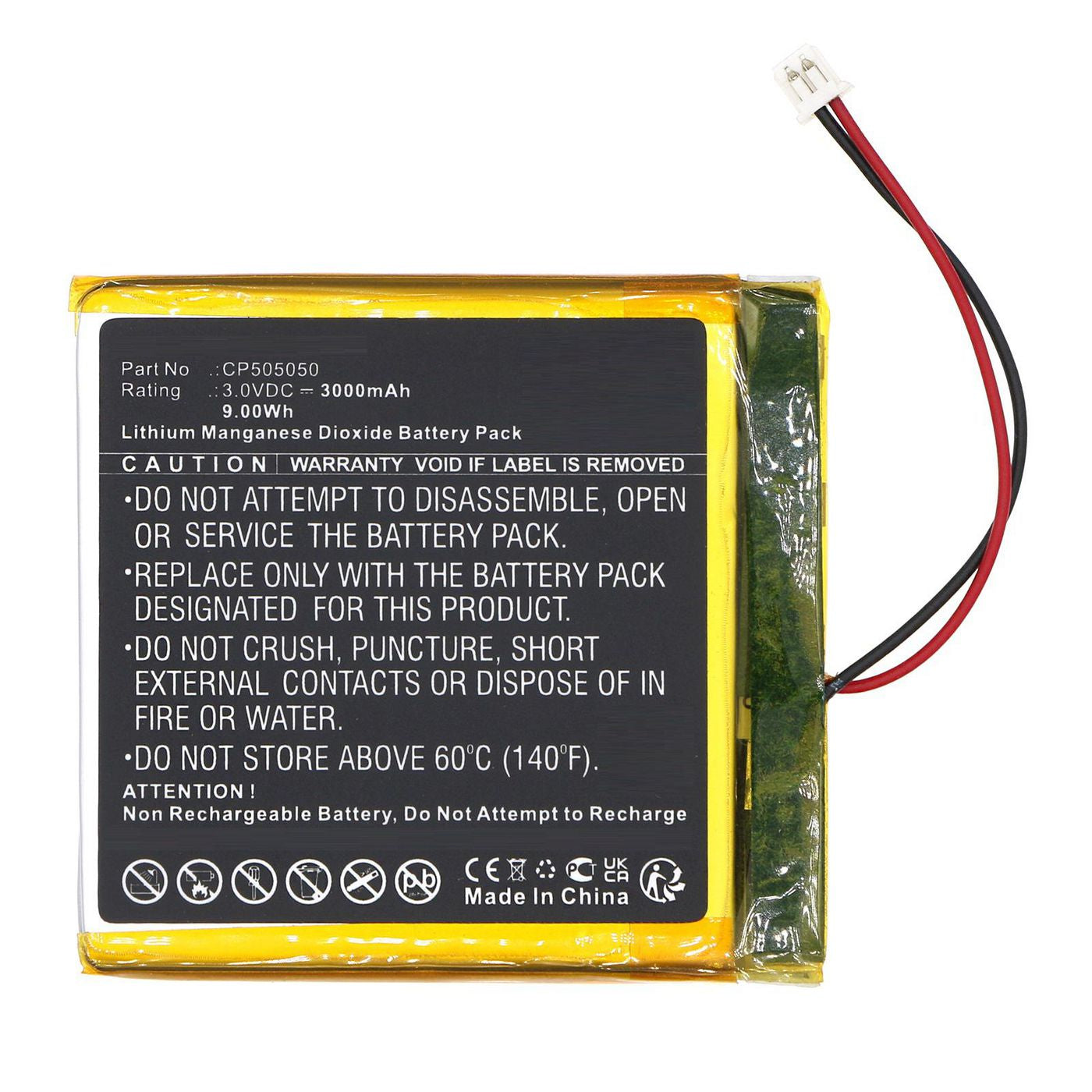 CoreParts Ersatzakku 3000 mAh, 3,0 V – für ROOMZ Communication