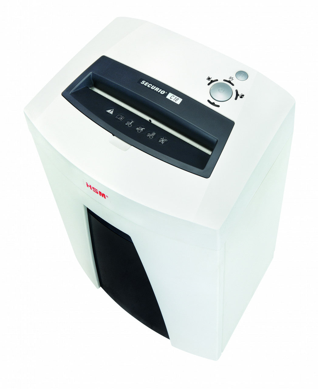 HSM Securio C18 – Aktenvernichter, DIN P-5, Partikelschnitt 1,9 × 15 mm, 7 Blatt, 25 l, für Kreditkarten/CDs
