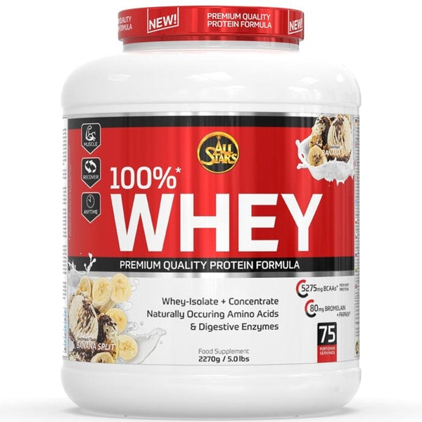 ALL STARS Fitness Products All Stars Whey Protein Banane – 2,27 kg