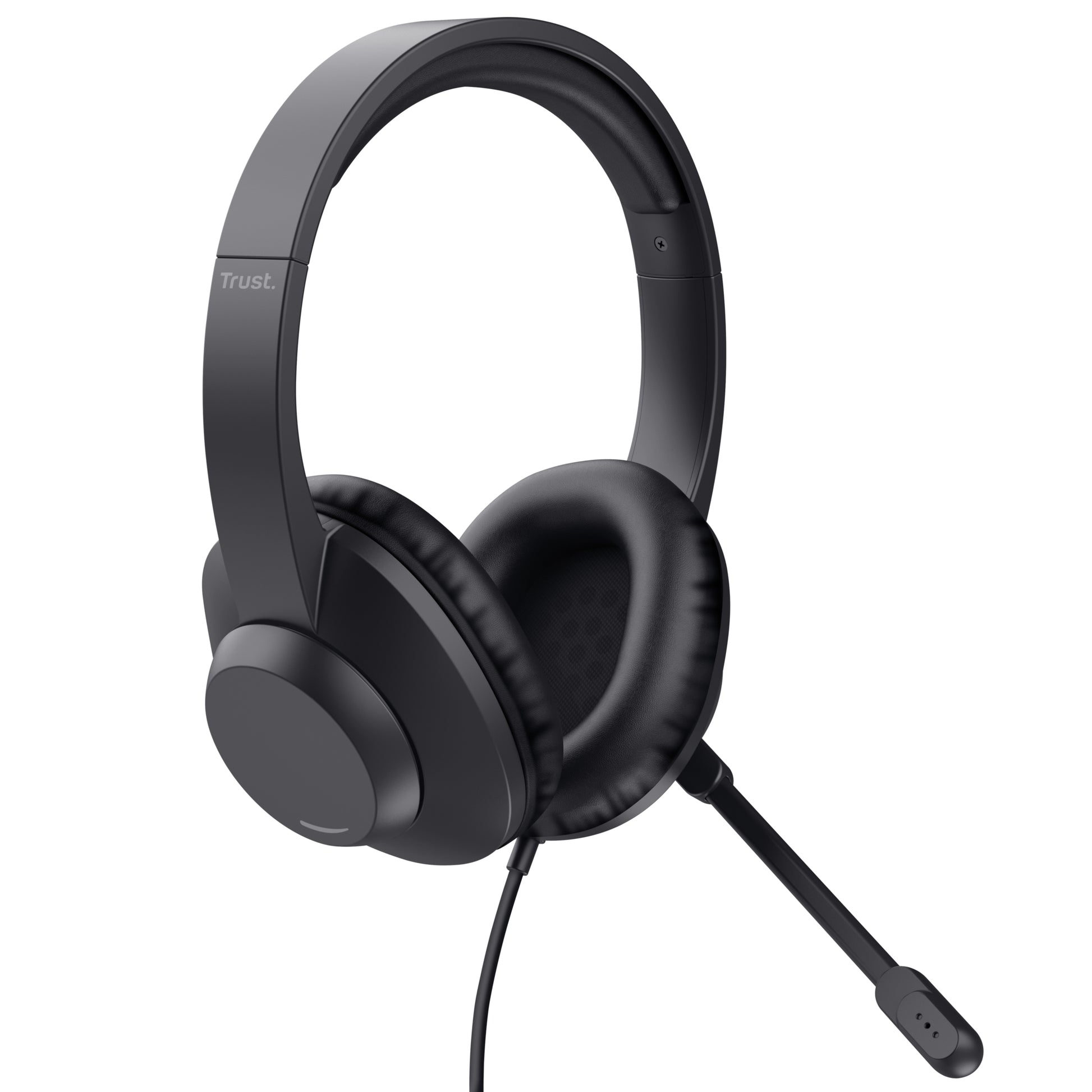 Trust Ayda Max – Duo Headset – 3,5 mm Klinke, geschlossen, Stummschaltung – schwarz – für PC/Mac