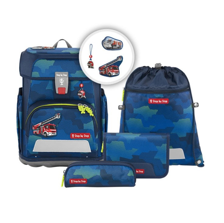 Step by Step Schulrucksack-Set Cloud – 5-teilig – Fire Engine Brandon