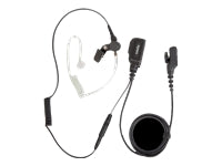 Hytera Ohrhörer mit Acoustic Tube, abnehmbarem In-Line-PTT, für PD7-Serie, PD985, PT5-Serie, Schwarz