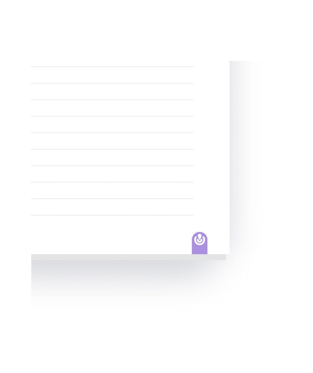 Carchivo Notizbuch-Einlagen A4, liniert, spezielle Perforierung, 100 g/m², für Spiralbuch Ingeniox – 50 Blatt