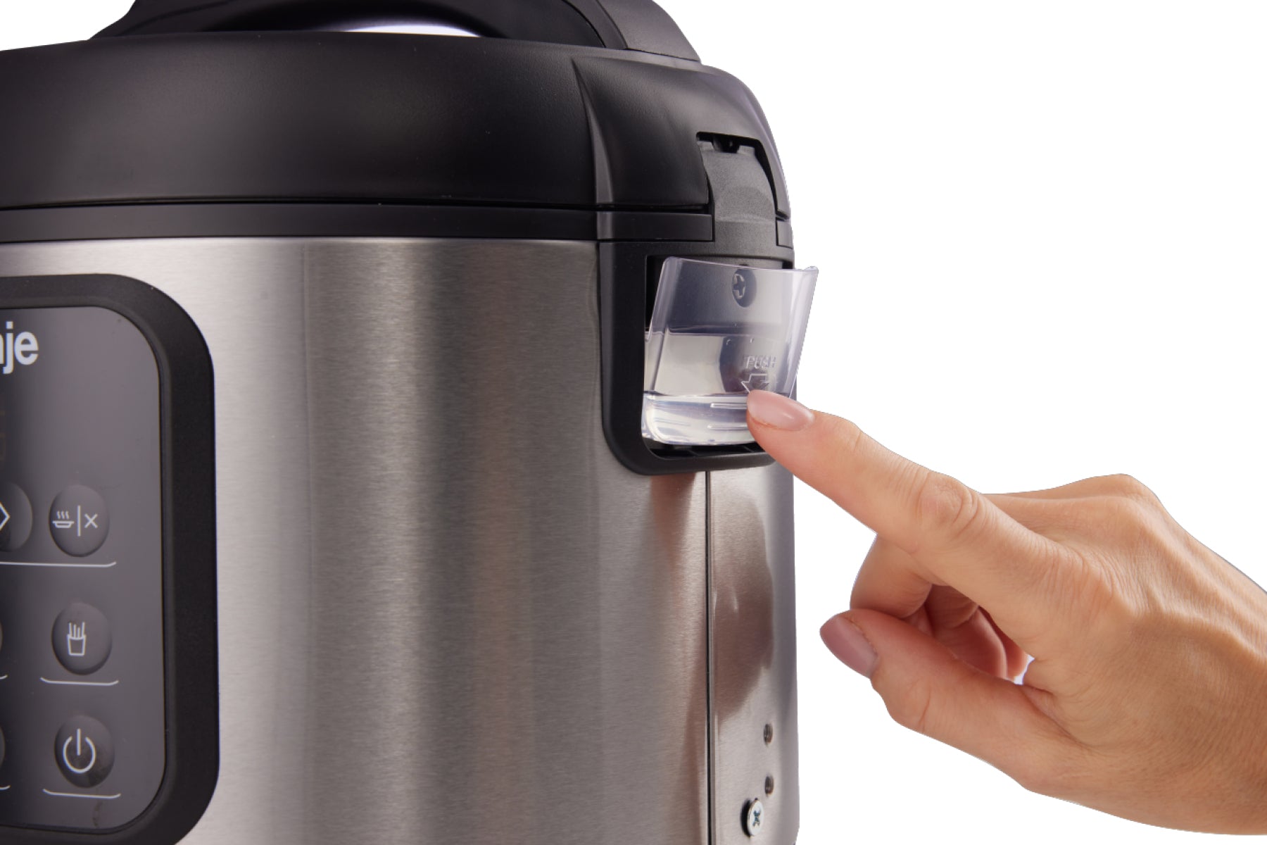 Gorenje Reiskocher MC2SBK – 2 l, 476 W, Warmhaltefunktion – Schwarz/Edelstahl