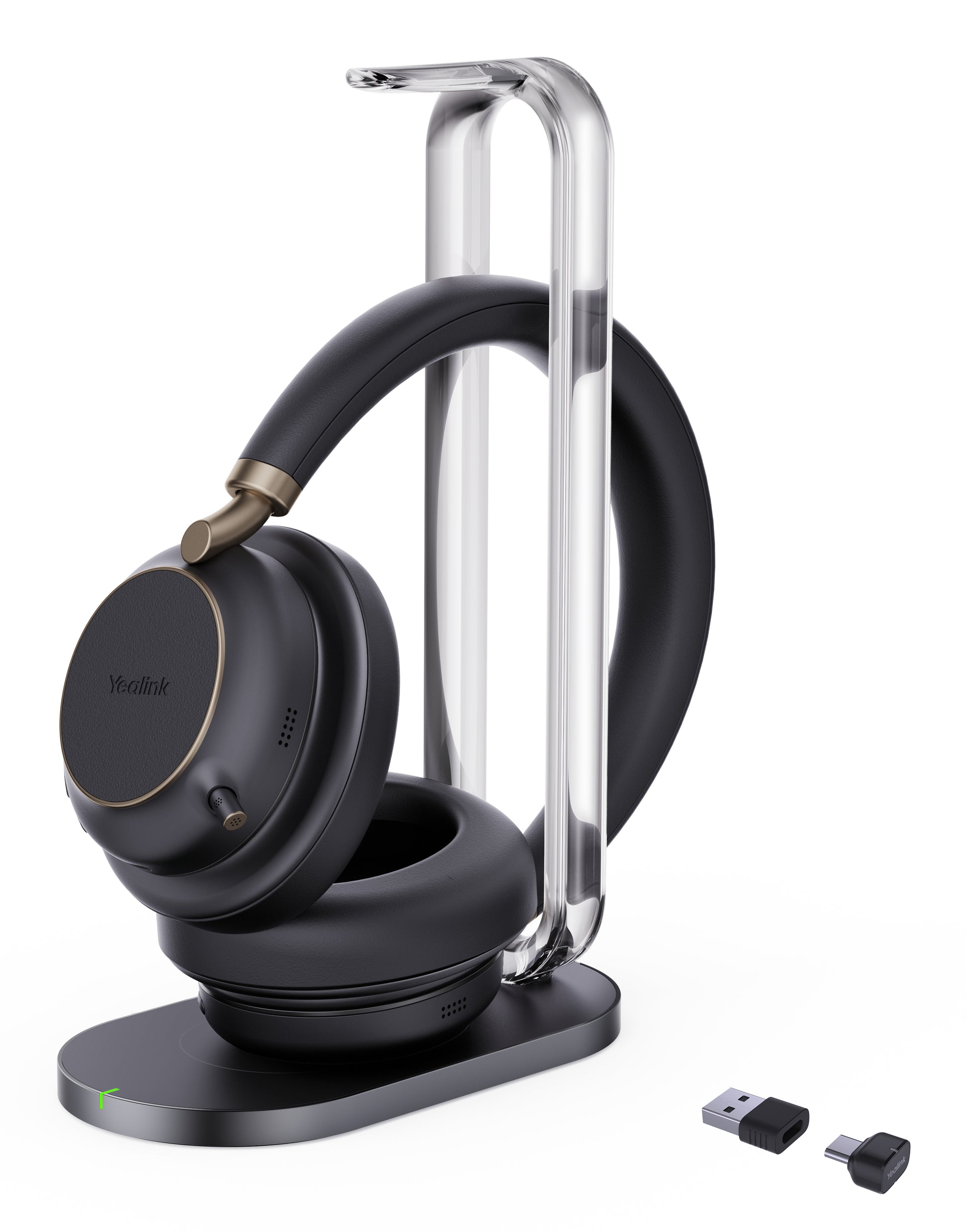 Yealink BH76 Plus UC – Duo Headset – Bluetooth, mit Station (USB‑C/A, BT51‑C Dongle) – für Microsoft Teams