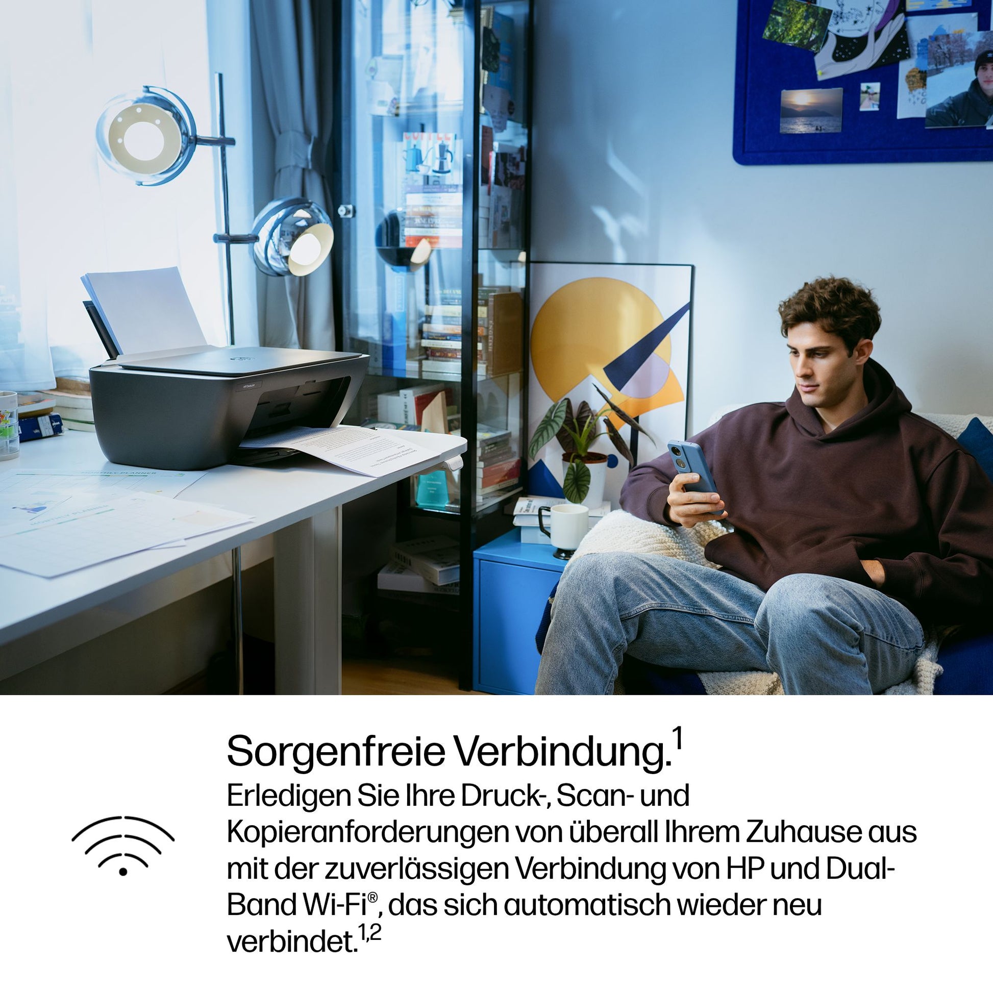 HP Deskjet 2910 Wireless – Farbtintenstrahl-Multifunktionsdrucker, A4, 3-in-1, Duplex, WLAN, AirPrint