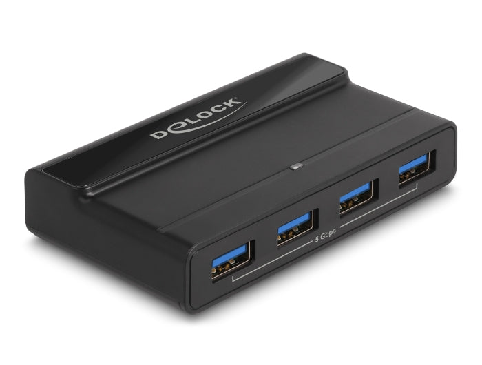 DeLOCK USB-Switch – 2× USB-C Buchse, 4× USB-A Buchse – USB 3.2 Gen 1 (5 Gbit/s) – Schwarz
