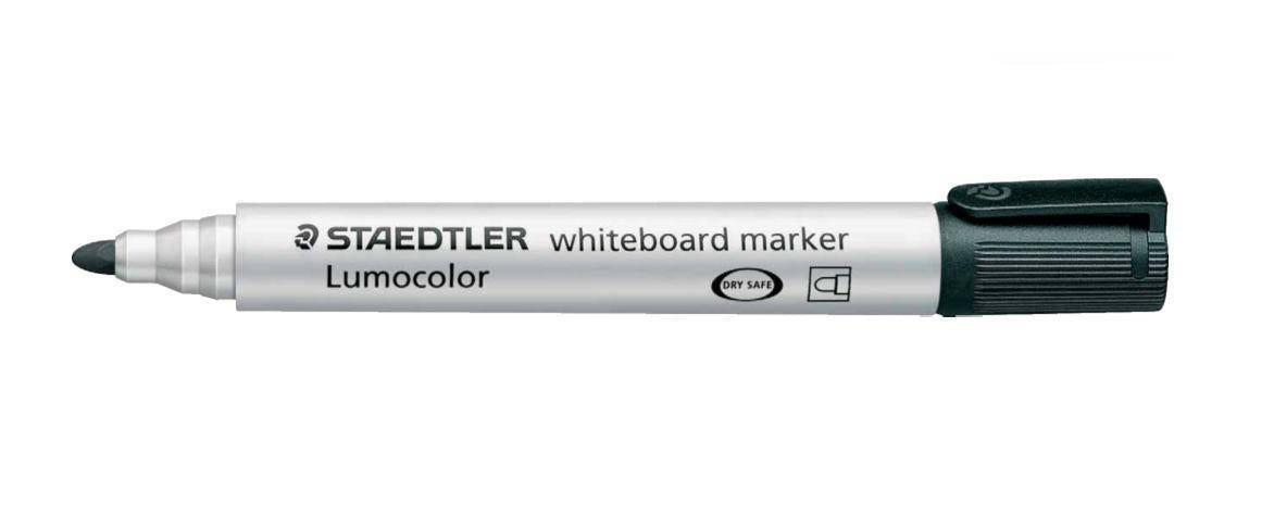 Staedtler Whiteboard-Marker – schwarz, trocken abwischbar, nachfüllbar – für Whiteboards, Glas & Porzellan