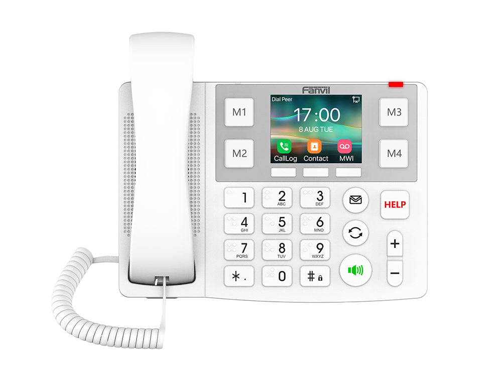 Fanvil X305 – IP-Telefon, 2 SIP-Konten, PoE, WLAN, Bluetooth