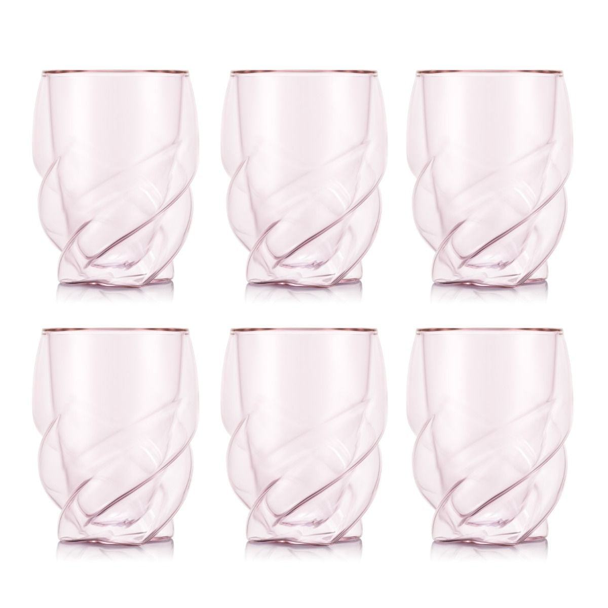 Bodum Doppelwandgläser Pavina Paris – 6er Set, 270 ml, H 14,0 cm, Borosilikatglas, spülmaschinenfest