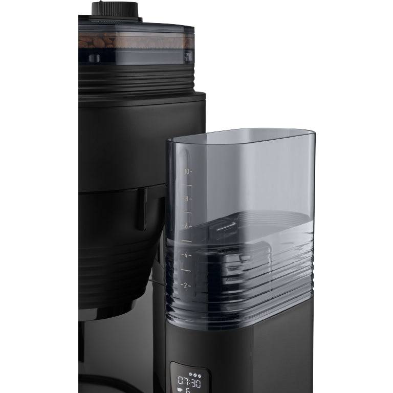 Melitta AromaFresh Filterkaffeemaschine – 10 Tassen, 1,25 l, Keramik-Mahlwerk, Schwarz