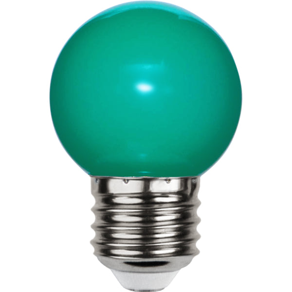Star Trading LED-Leuchtmittel E27 G45 – Grün, 15 lm, 1 W – IP20