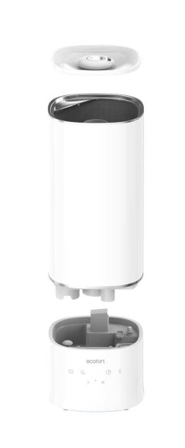 Ecofort Luftbefeuchter ecoQ HumidAir U400+ – Ultraschall, 400 ml/h, Tank 6 l, bis 55m², Hygrostat