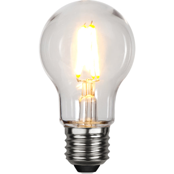 Star Trading LED-Leuchtmittel E27 A-Form – 270 lm, 2,4 W, Warmweiss 2700 K – IP44 – 10 Stk. – Silber