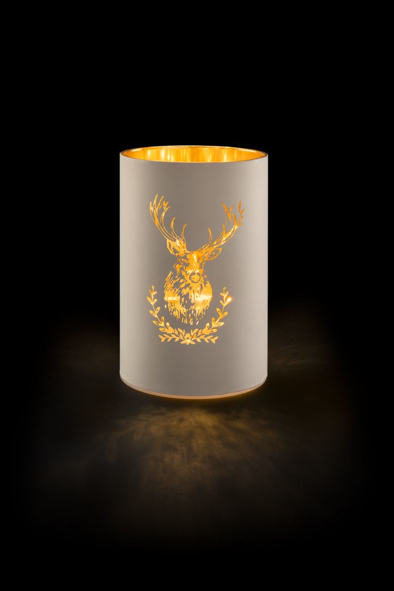 STT Windlicht – Glas, weiss – Ø 9 × 14 cm