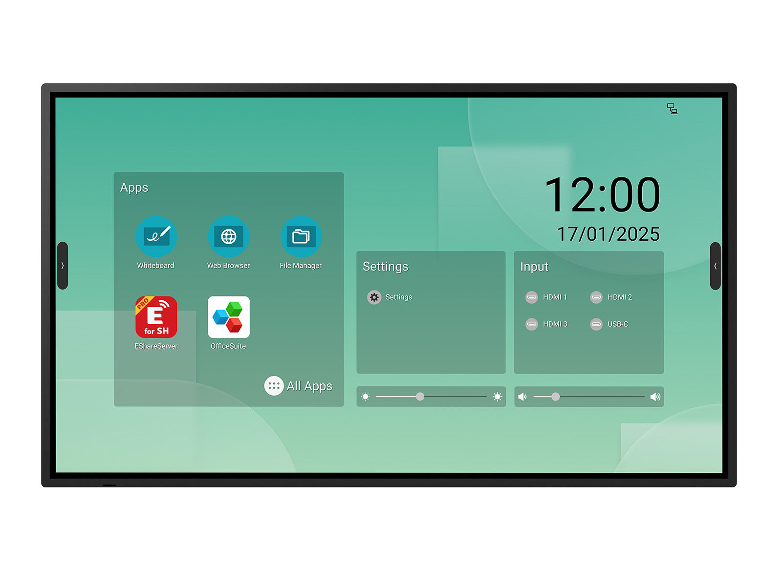 Sharp LM551 – 55", 3840 × 2160 (4K), VA, LAN