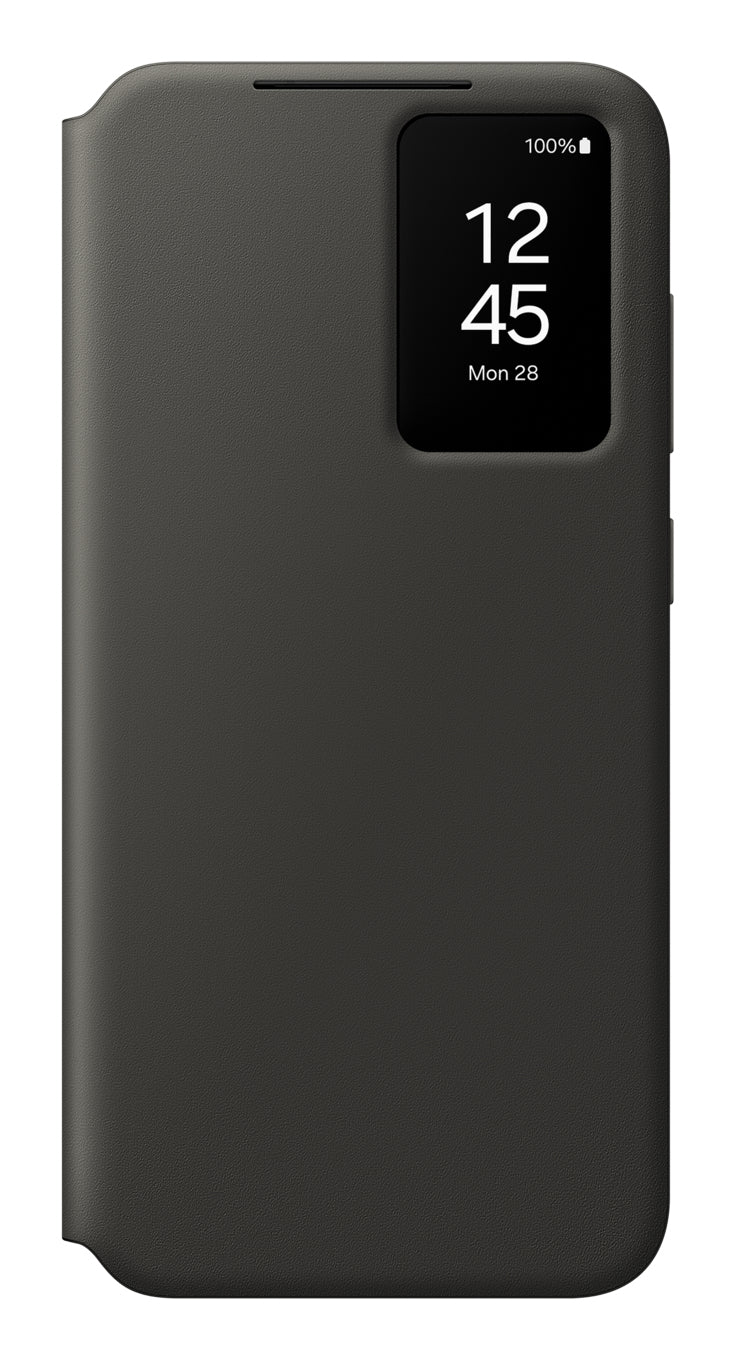Samsung Smart View Wallet Case EF-ZS721 Wallethülle – für Samsung Galaxy S24 FE, Recycling-Kunststoff, Schwarz