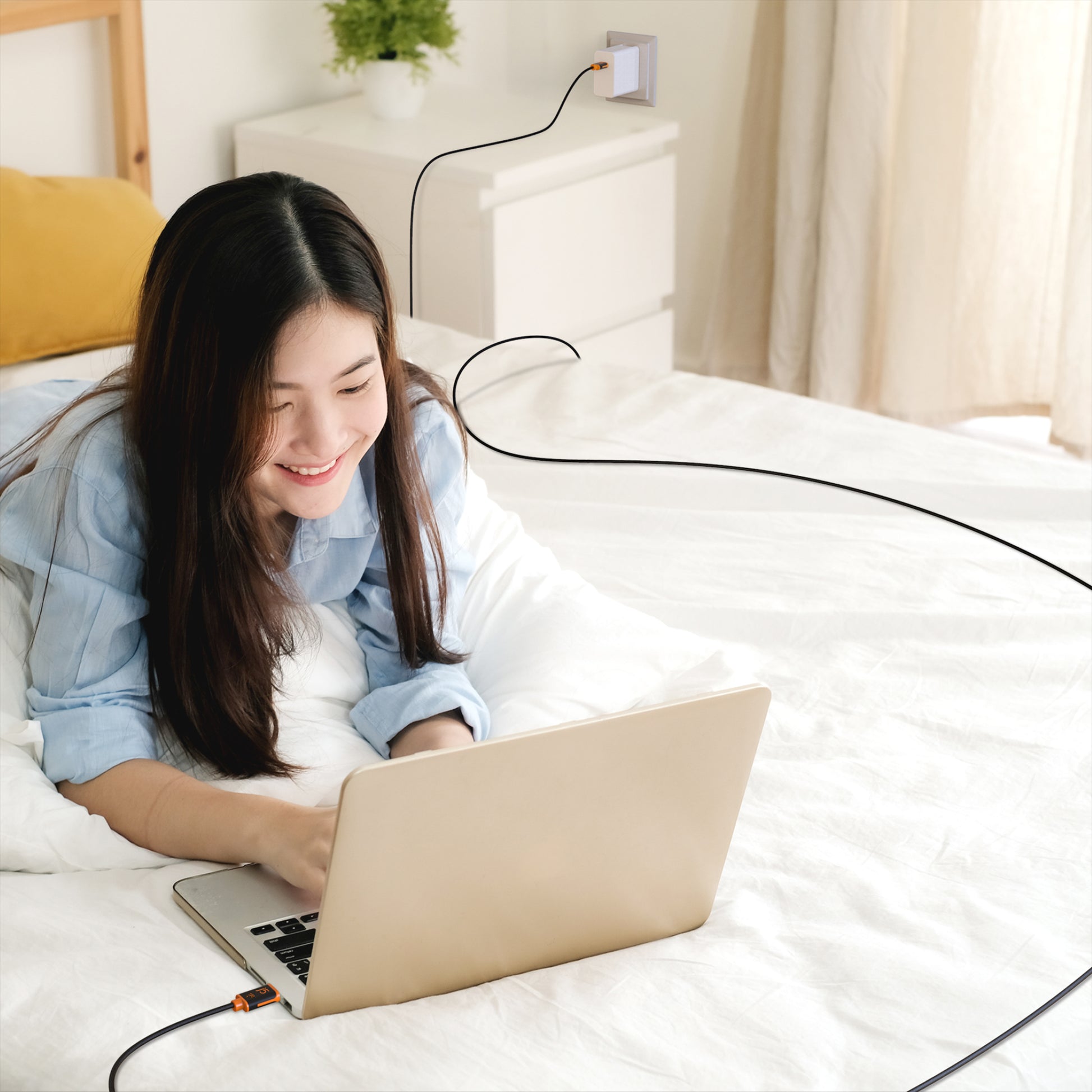 j5create USB-Kabel, USB-C, 3 m, Lade-/Datenkabel