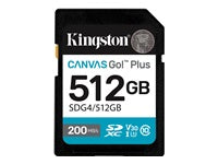 Kingston Technology Kingston Canvas Go Plus 200R Gen4 Speichergerät – 512 GB, UHS‑I, Klasse 10 / U3 / V30 / 200 MB/s
