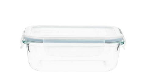 Furber. Furber – 4-teiliges Vorratsdosen-Set, 370 ml/630 ml/1,0 l/1,5 l, Glas/Silikon, transparent