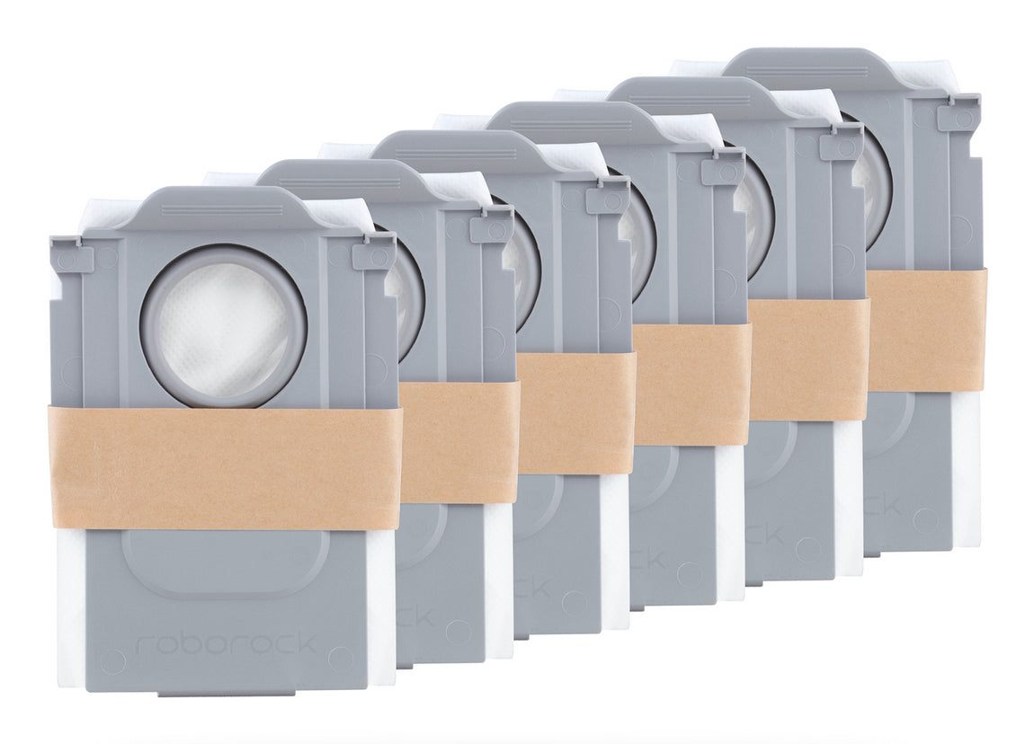 Roborock Staubsaugerbeutel – für S8 MaxV Ultra/S8 Max Ultra/Qrevo – 6 Stk. – Grau