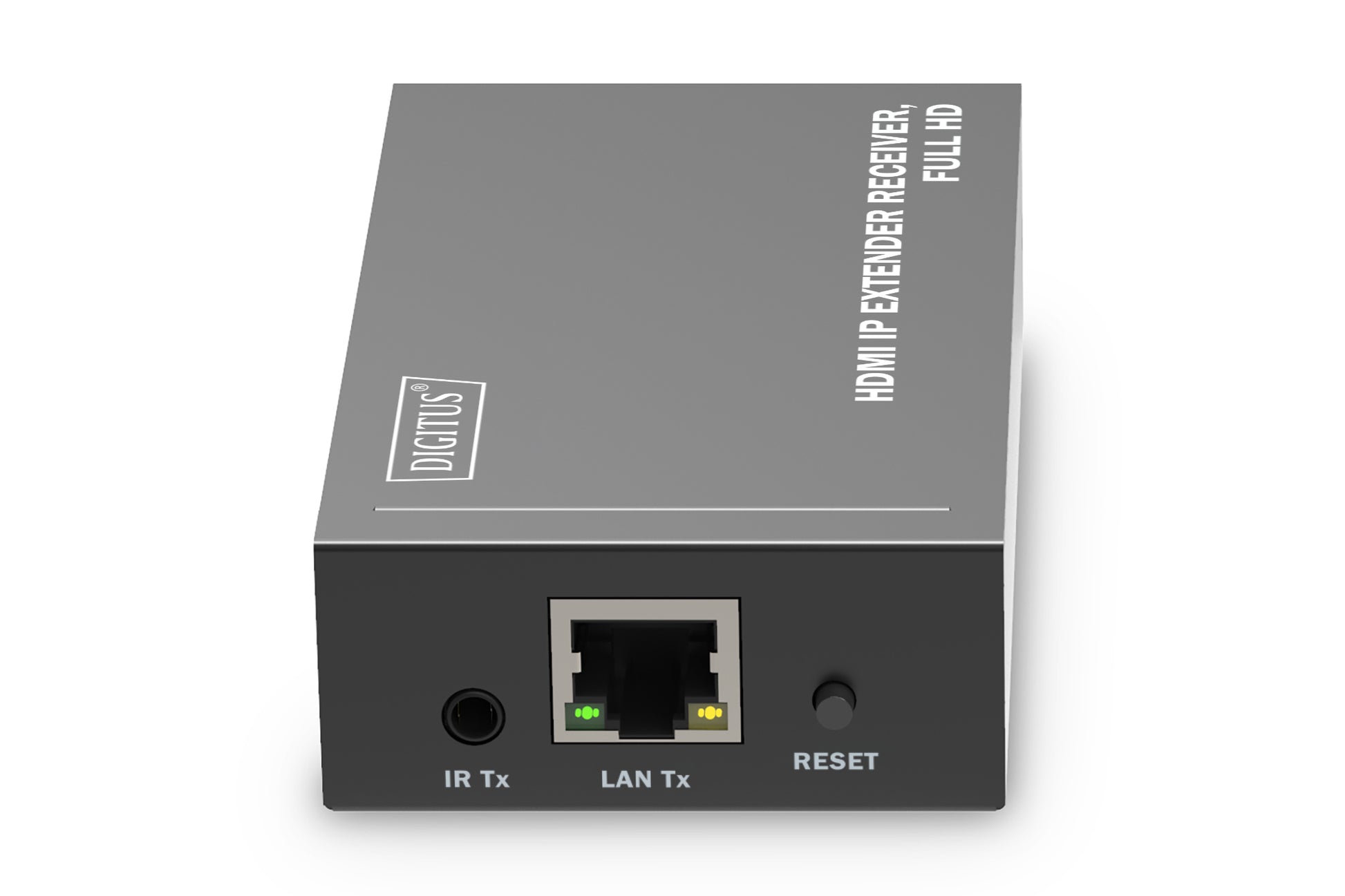Digitus AV-Receiver – Full HD (1920×1080), kabelgebunden, HDMI, RJ-45 – für DS-55517 – Schwarz, Metall