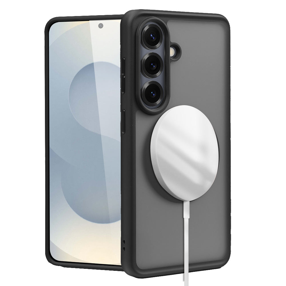 nevox StyleShell Invisio – Backcover – für Samsung Galaxy S26, PC+TPU, schwarz