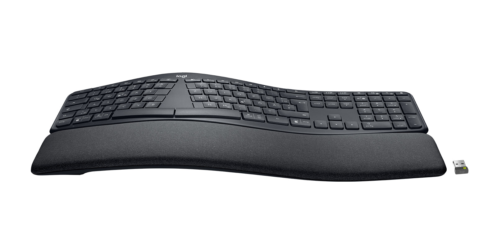 Logitech ERGO K860 – Tastatur, DE-Layout (DE), Dunkelgrau