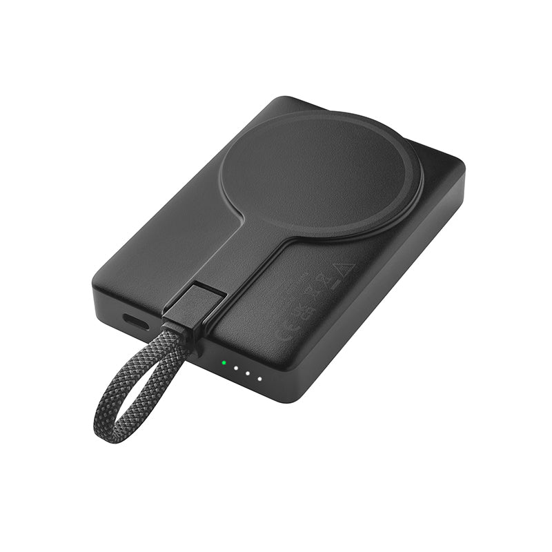 Intenso MC10000 MagSafe Powerbank 10'000 mAh – 20 W PD, 2× USB-C, schwarz/grau