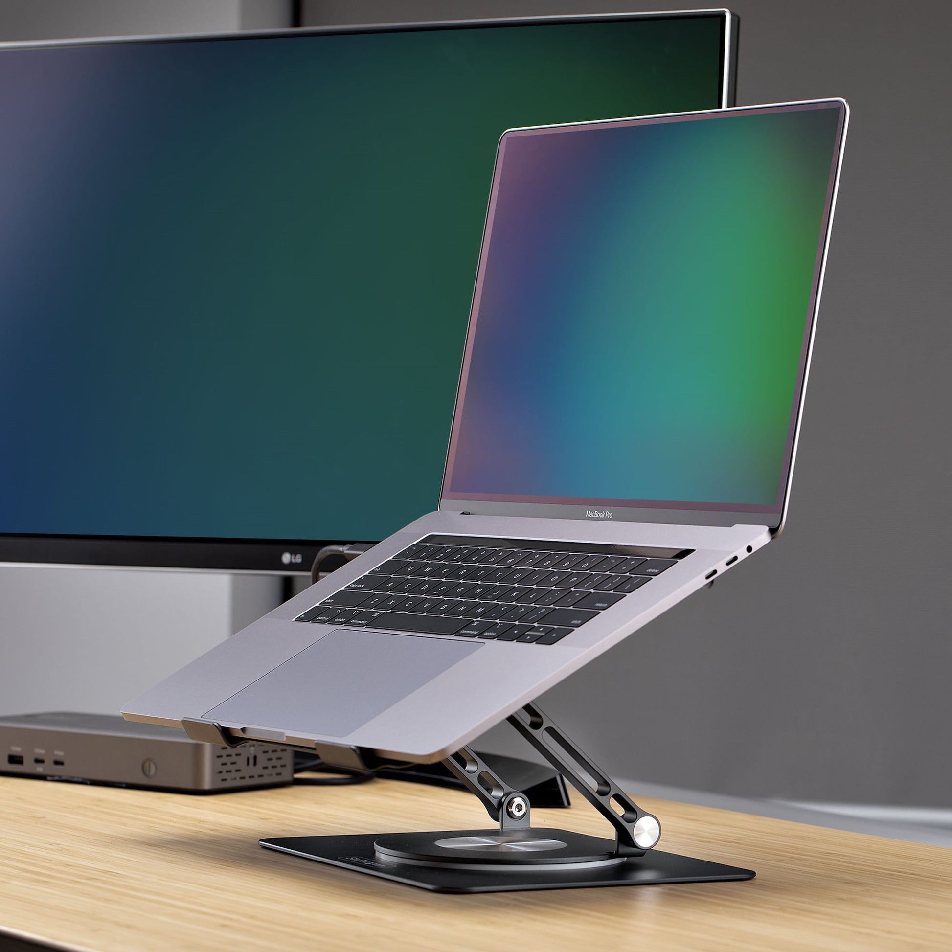 StarTech.com Laptop-Ständer – bis 5 kg, 360° drehbar, höhenverstellbar – Silber
