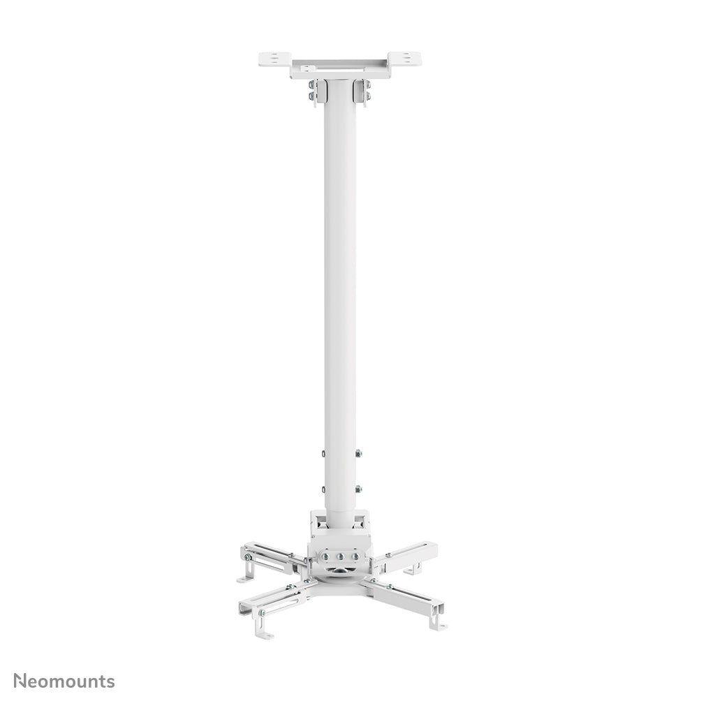 Neomounts CL25-550WH1 – Beamer-Deckenhalterung, H 74,5–114,5 cm, 35 kg, schwenk-/neigbar, 360°, weiss