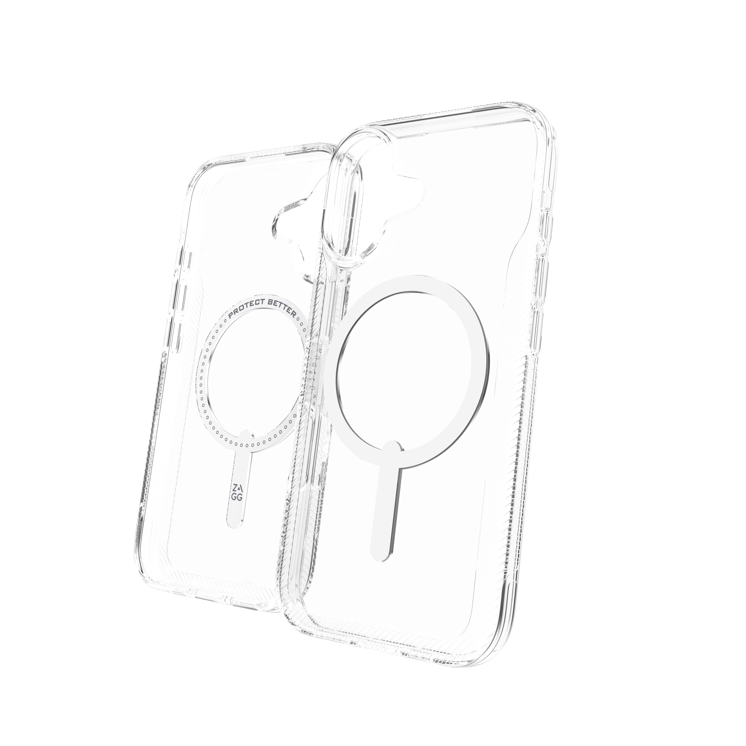 ZAGG Luxe Snap Backcover – für Apple iPhone 17, MagSafe, Graphen, Transparent, bis 3 m Sturzsicher