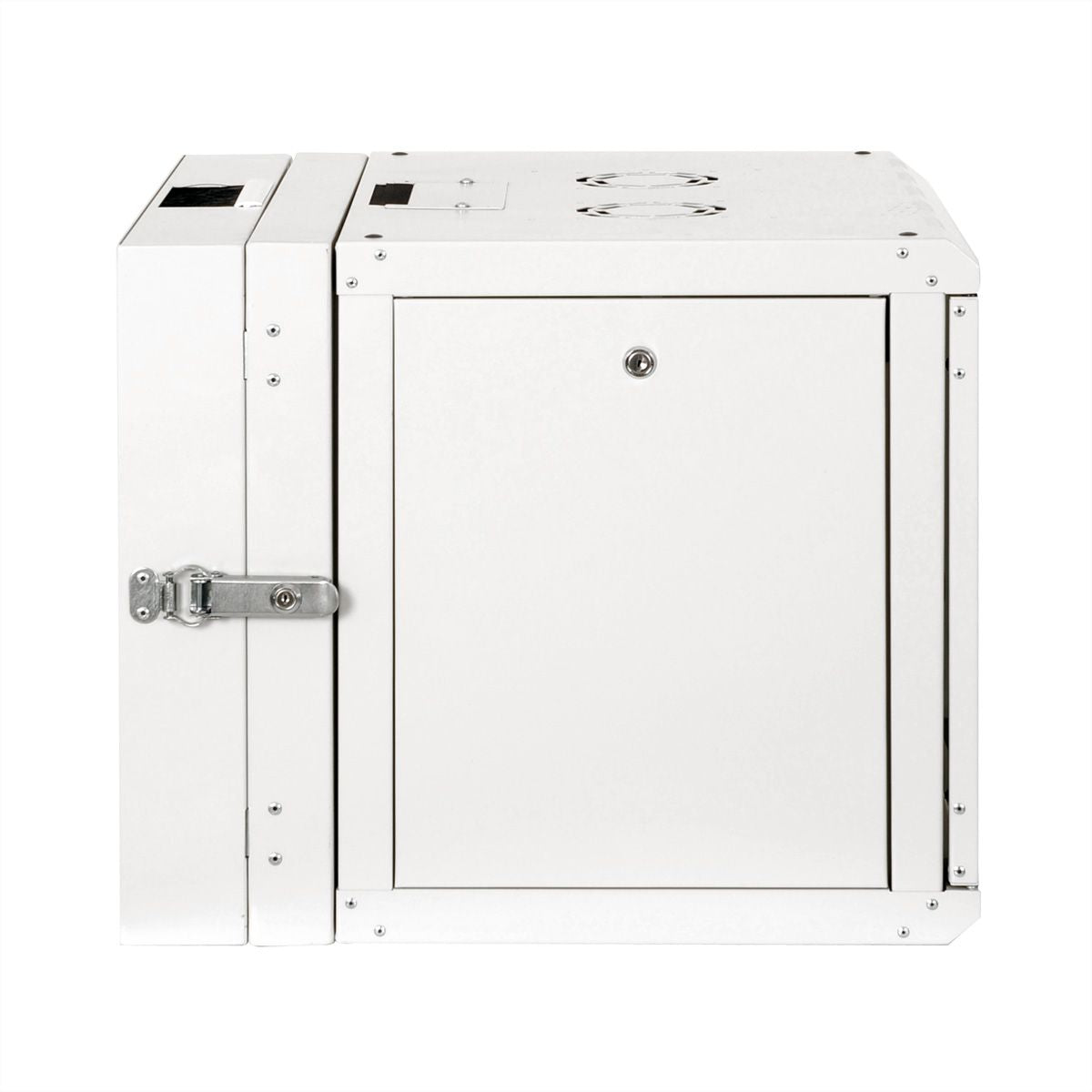 ROLINE Pro – 19" Wandverteiler 9U, IP20, abschliessbar, 600 × 600 × 505 mm, lichtgrau