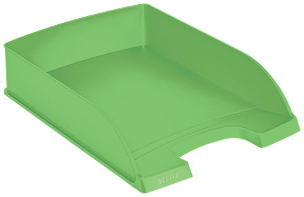 Leitz Recycle – Briefkorb für A4, Kunststoff (recycelt), Grün, 255 × 357 × 70 mm
