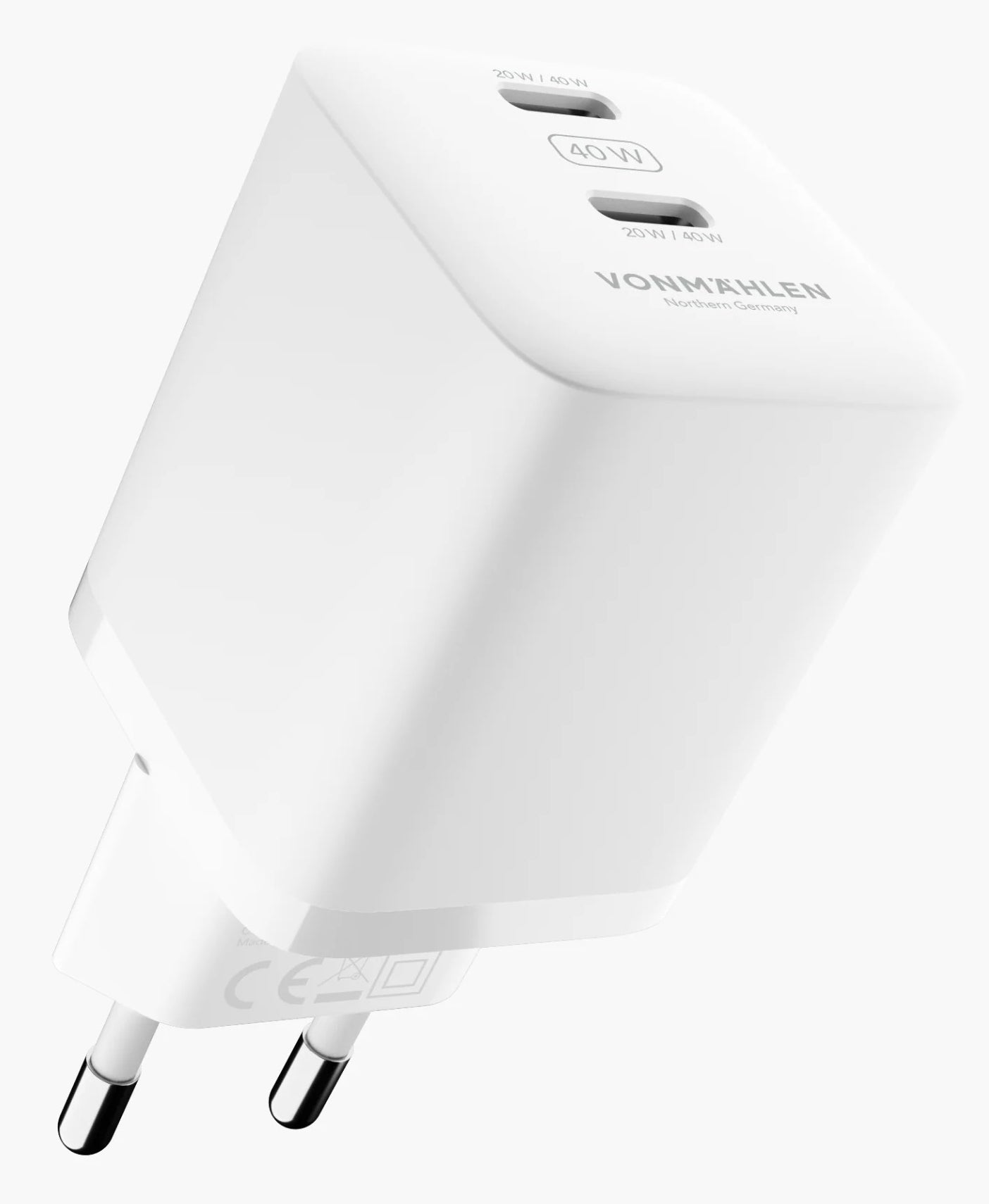 Vonmählen Unity Netzteil – 40 W, 2× USB-C, PD, PPS, GaN – für Universalgeräte