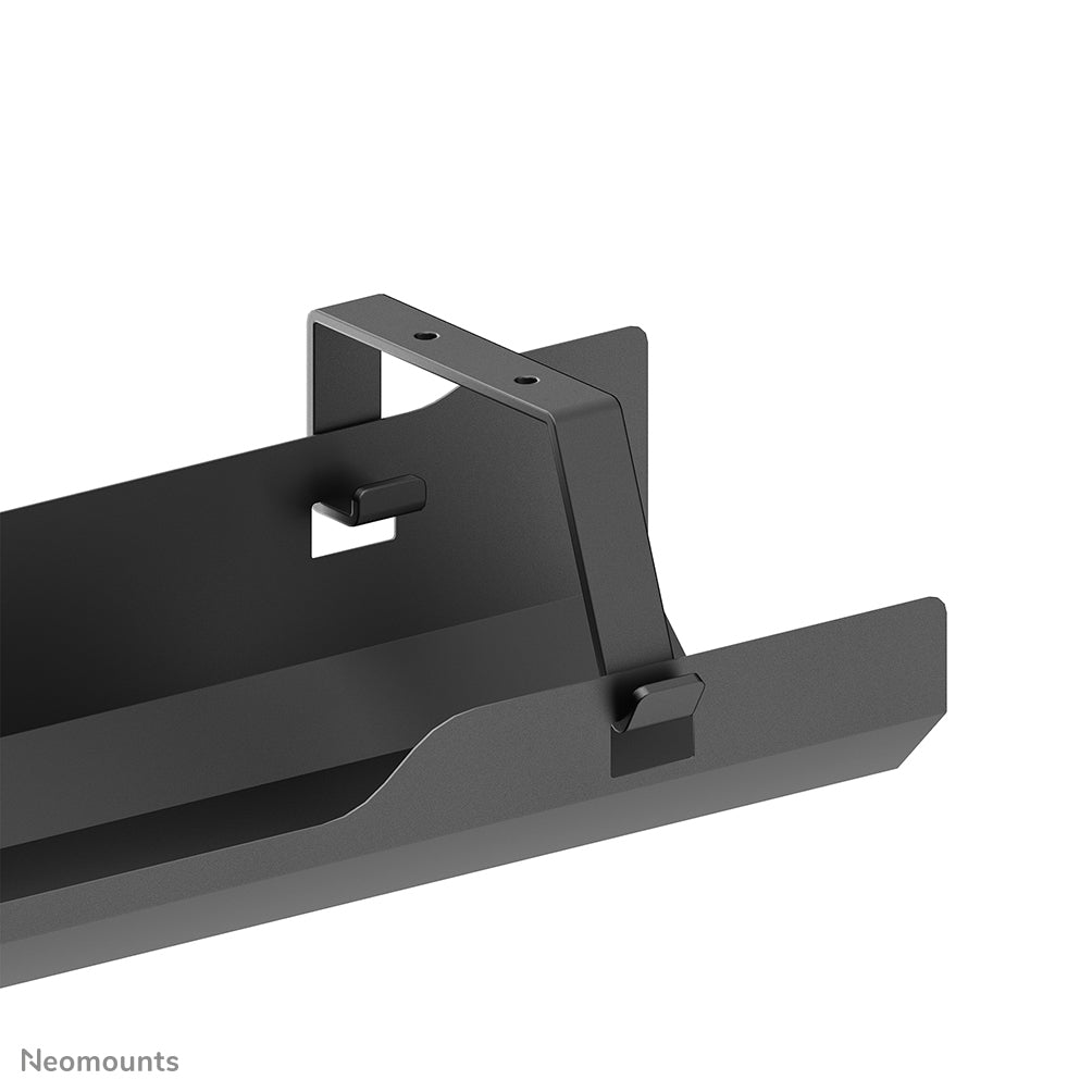 Neomounts ADS07-122BL Kabelwanne – Schraubbefestigung, Schwarz, Stahl, B 600 × H 108 × T 135 mm