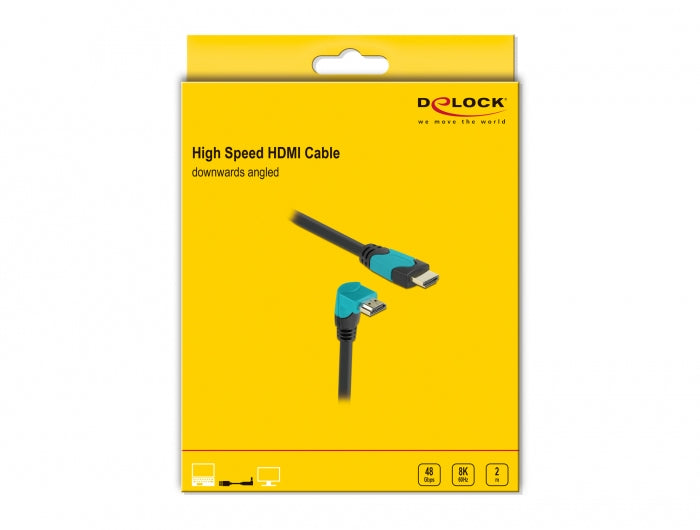 DeLOCK HDMI Kabel HDMI 2.1 8K 60 Hz – 2 m – HDR – Schwarz/Blau