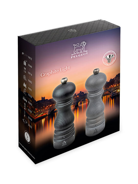 Peugeot Paris DUO – Salz- und Pfeffermühlen-Set, Holz, 18 cm