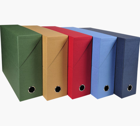 Exacompta Archivschachtel – für A4, B 250 × H 330 mm, mehrfarbig, Karton