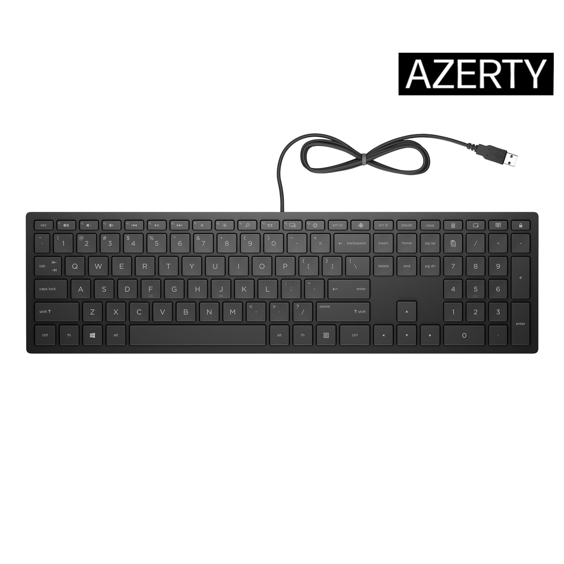 HP PAV Wired Keyboard 300 – Tastatur – Mechanisch – Kabelgebunden, USB – Schwarz