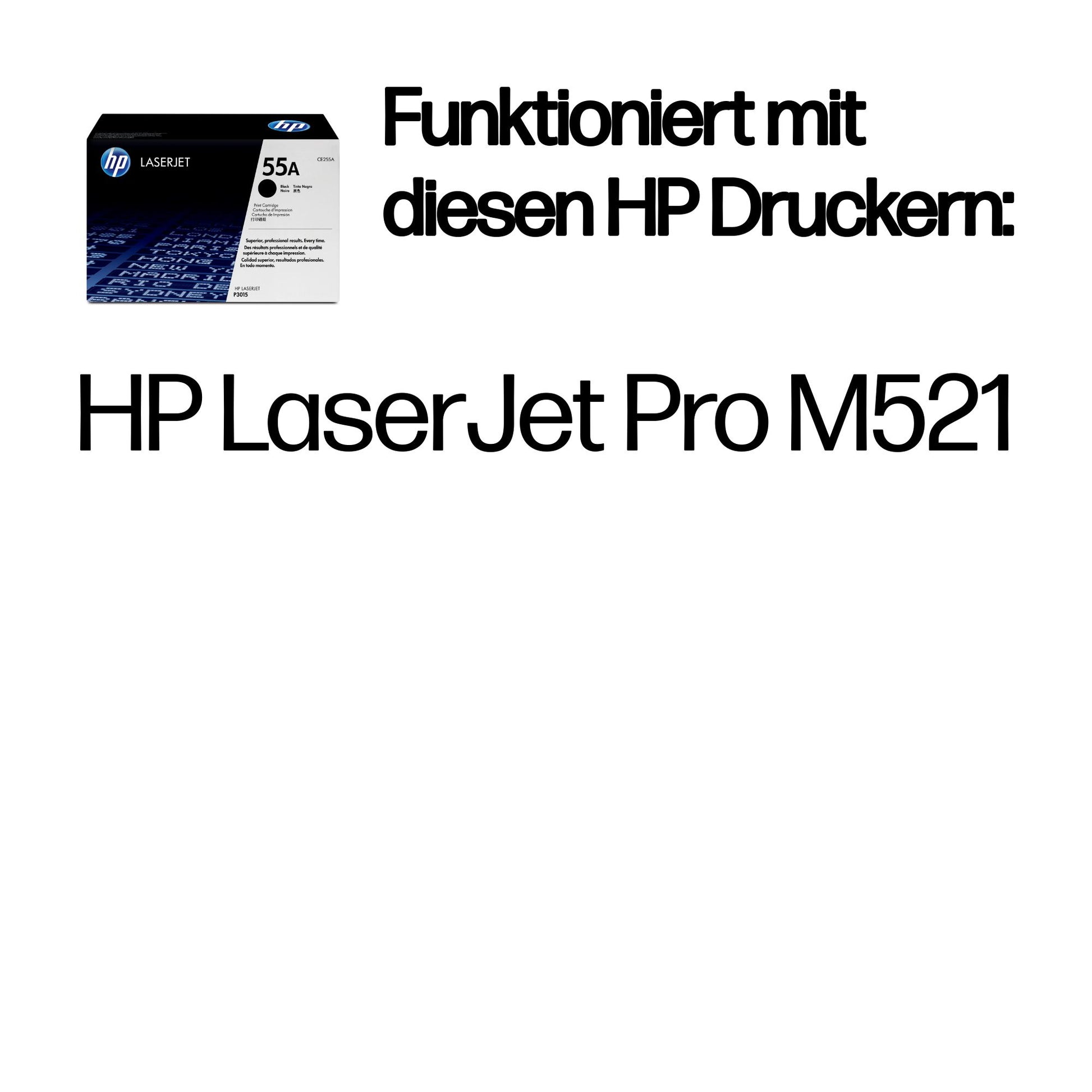 HP 55A (CE255A) Schwarz Toner – Original – 6'000 Seiten – für HP LaserJet Pro M521