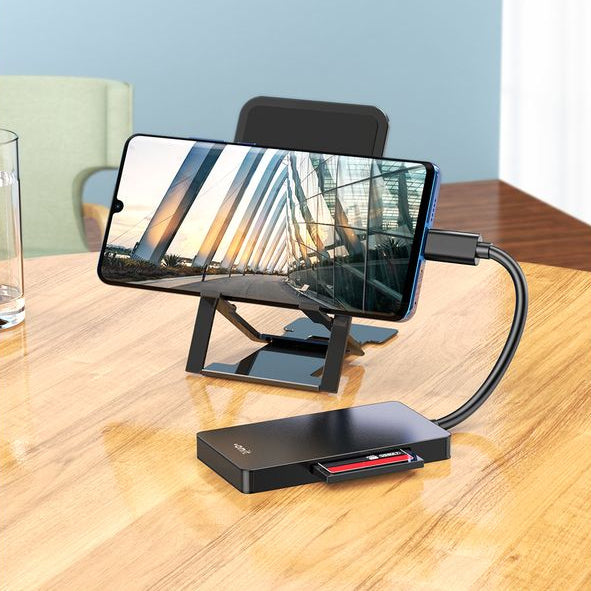 ONIT USB-Kartenleser USB-C – SD/microSD/CF – USB 3.2 Gen 1 (5 Gbit/s) – für Windows, MacOS, Android und mehr