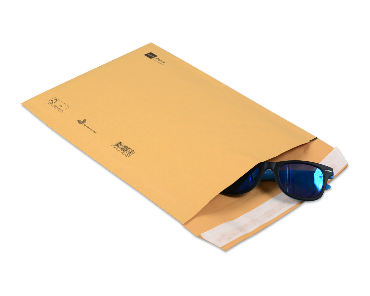 ELCO Papierpolstertasche – 320 × 455 mm, braun, FSC-zertifiziert, selbstklebend – 50 Stück