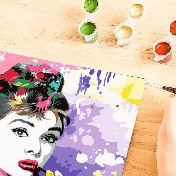 Ravensburger CreArt – Malen-nach-Zahlen-Set – Audrey Hepburn – 30 × 40 cm – ab 14 Jahren